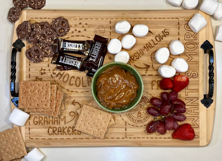 "I Want S'more" Personalized S'more Station Charcuterie Board (18"x2")
