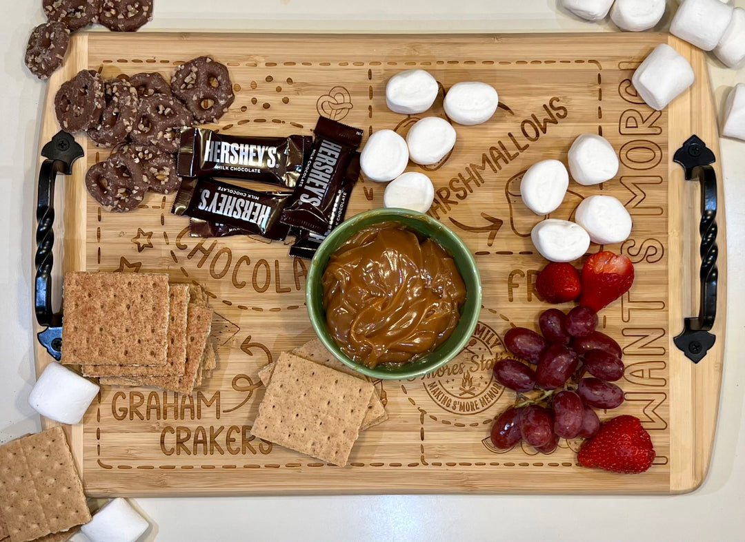 "I Want S'more" Personalized S'more Station Charcuterie Board (18"x12")