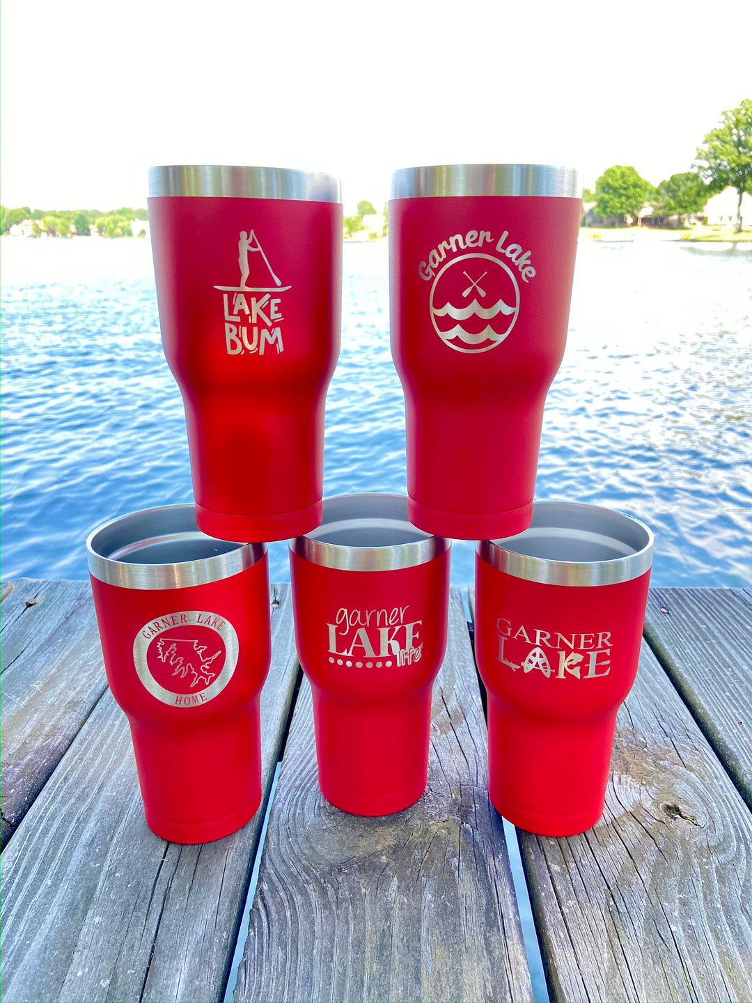 Laser Engraved Authentic YETI Rambler - LIFE is Better at the LAKE