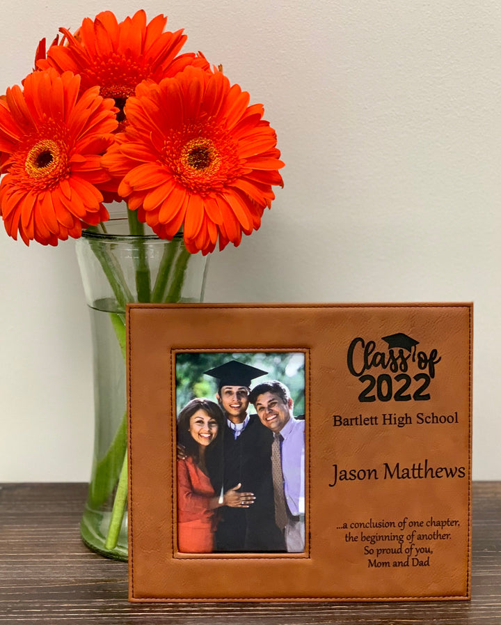 Leatherette Frame - Deluxe - Personalized, Engraved