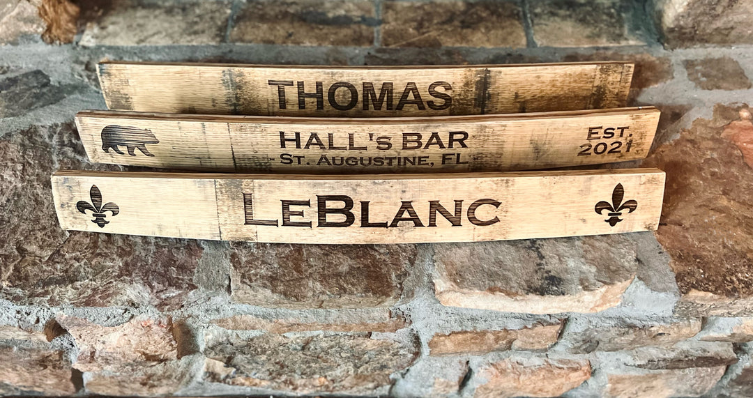 Personalized Barrel Stave Signs
