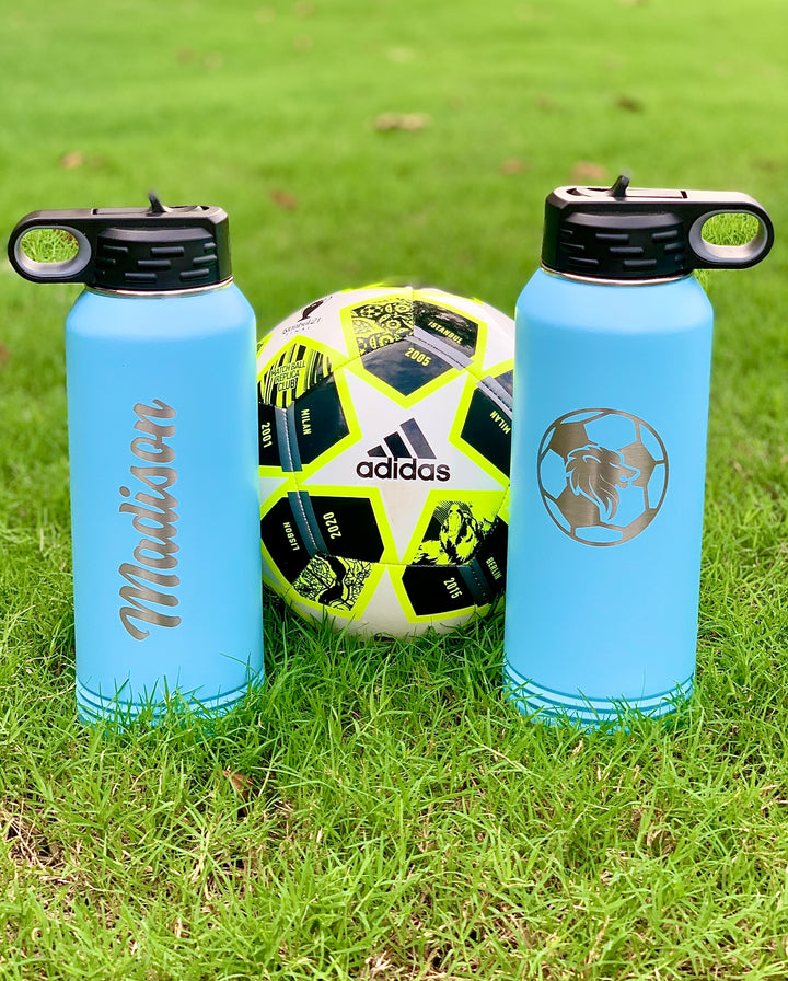 Personalized Soccer Water Bottle - 32 oz Polar Camel