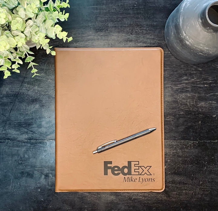 Personalized Engraved Leatherette Padfolio/Portfolio