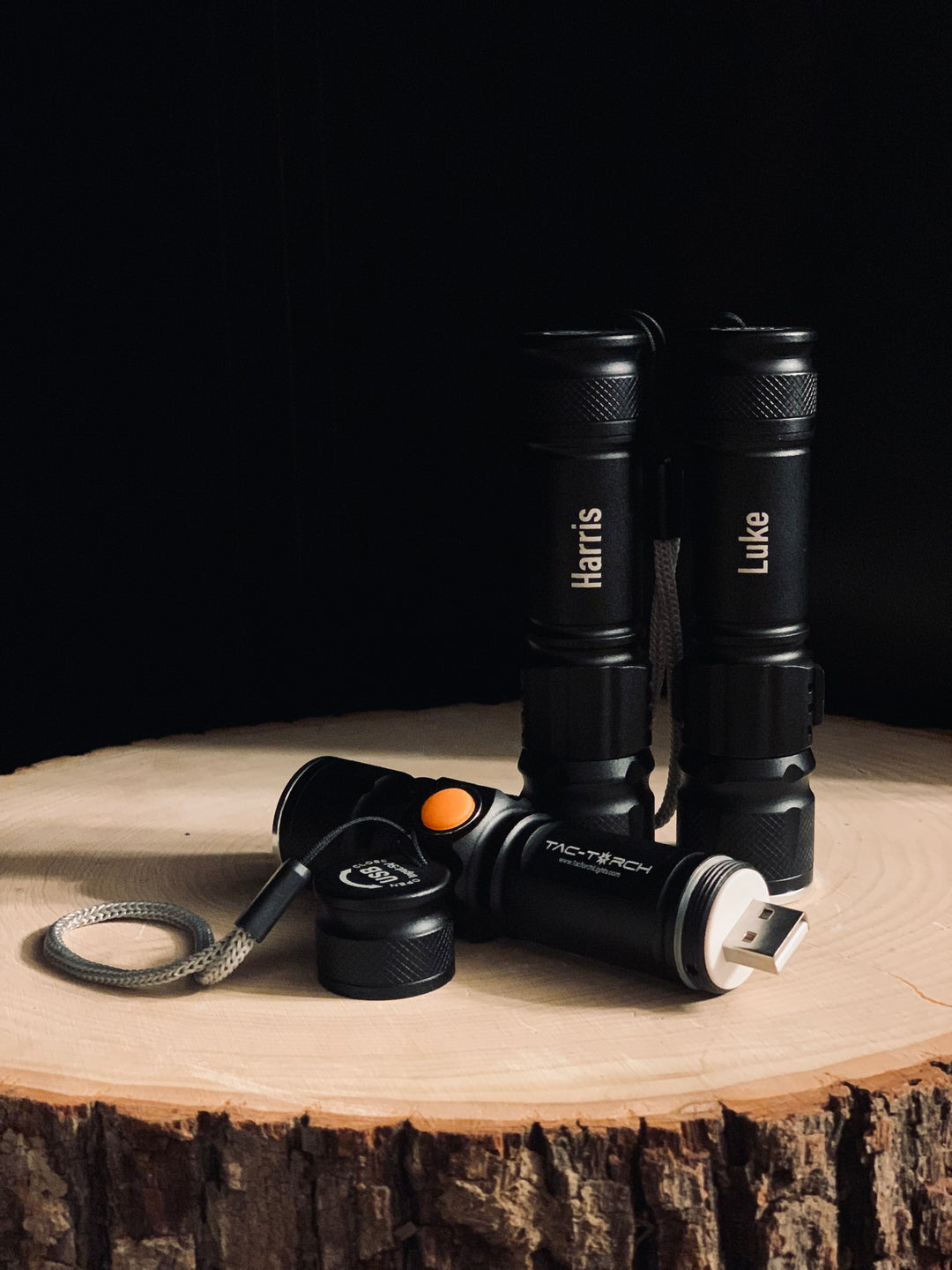 Personalized, Engraved USB Rechargeable Flashlight
