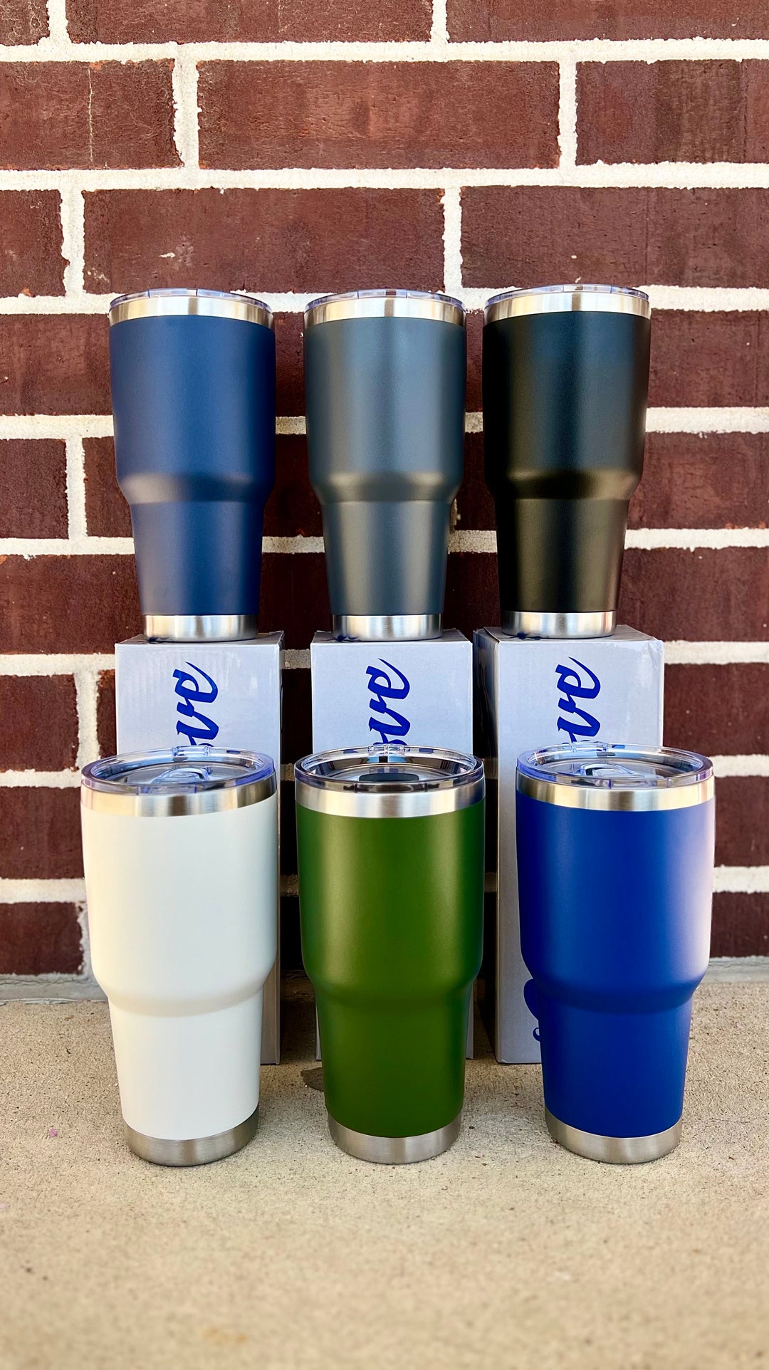 30 oz Powder Coated Tumbler - AP Lazer