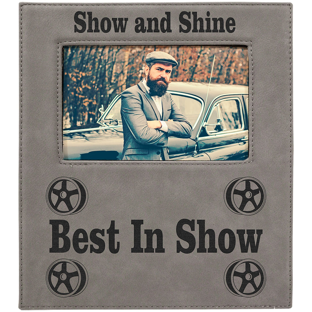 Leatherette Frame - Deluxe - Personalized, Engraved