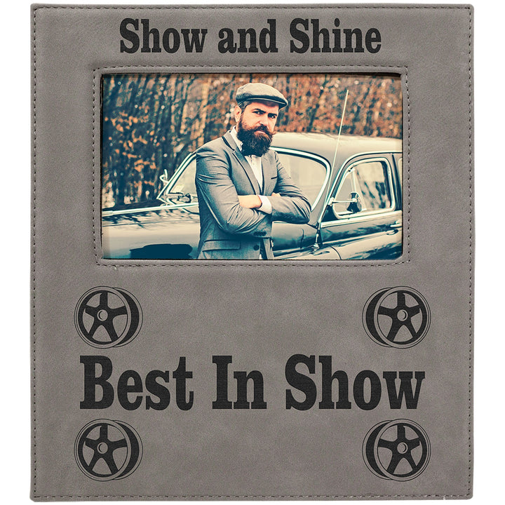 Leatherette Frame - Deluxe - Personalized, Engraved