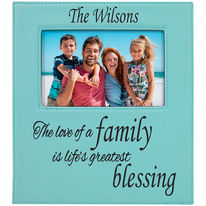 Leatherette Frame - Deluxe - Personalized, Engraved