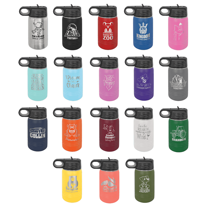 12 oz Polar Camel Water Bottle - Design your own!