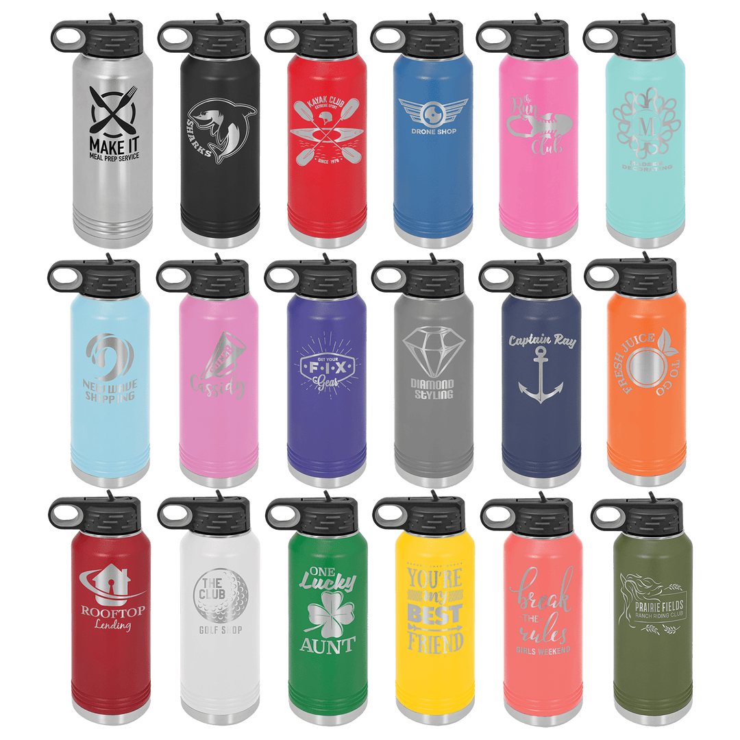 Volleyball Team Custom 32 oz Polar Water Bottle