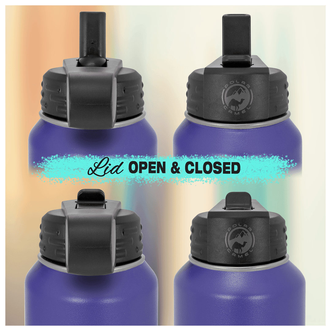Personalized Baseball/Softball Water Bottle - 32 oz Polar Camel