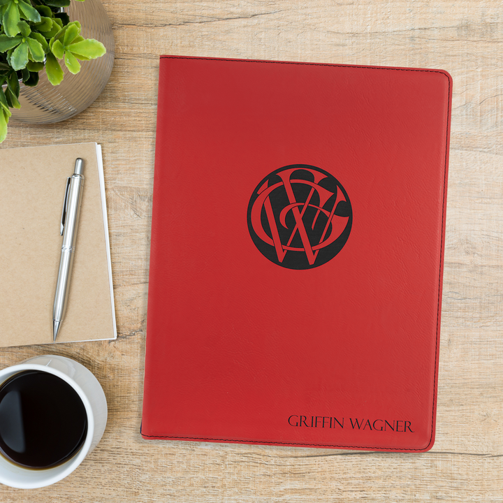 Personalized Engraved Leatherette Padfolio/Portfolio