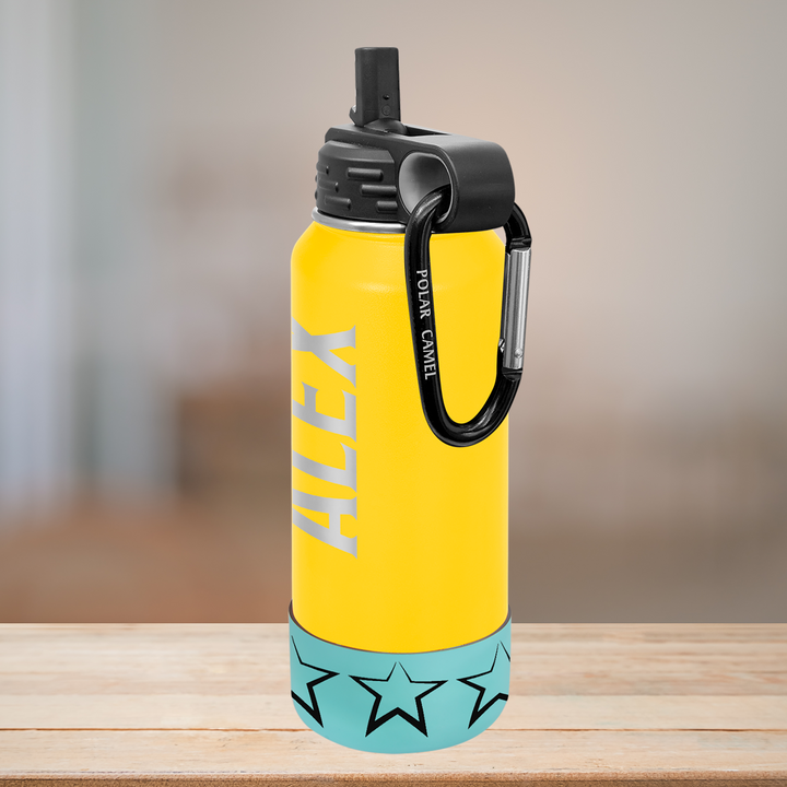 Personalized Silicone Water Bottle Boot
