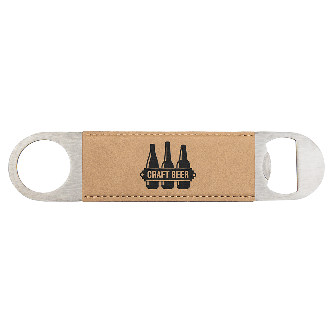 a bottle opener with two bottles of beer on it