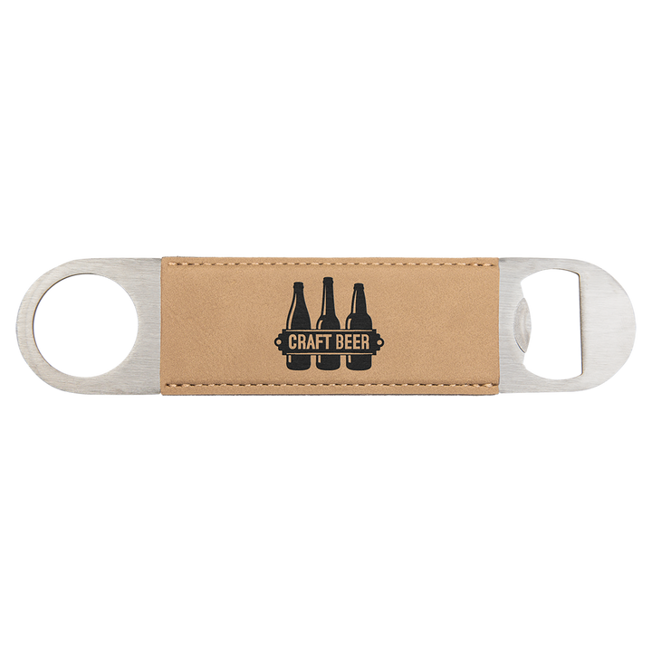 a bottle opener with two bottles of beer on it