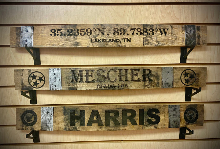 Personalized Barrel Stave Signs