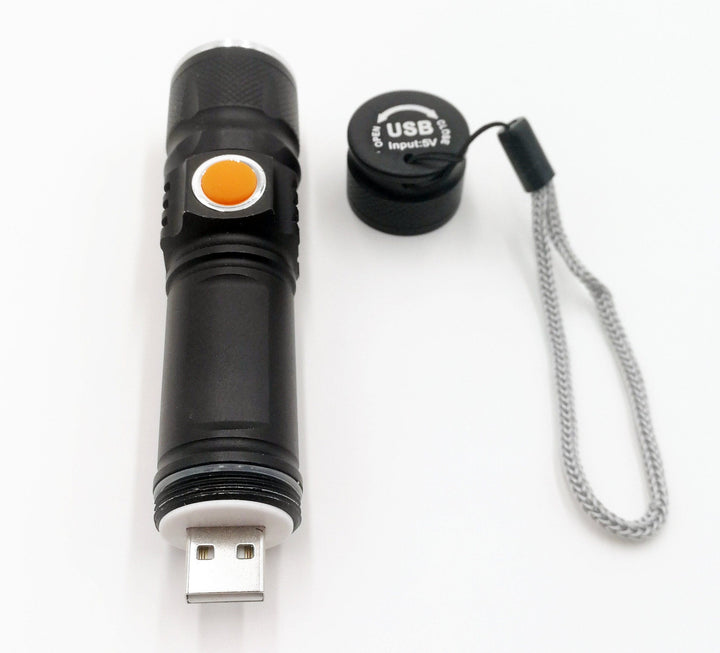 Personalized, Engraved USB Rechargeable Flashlight