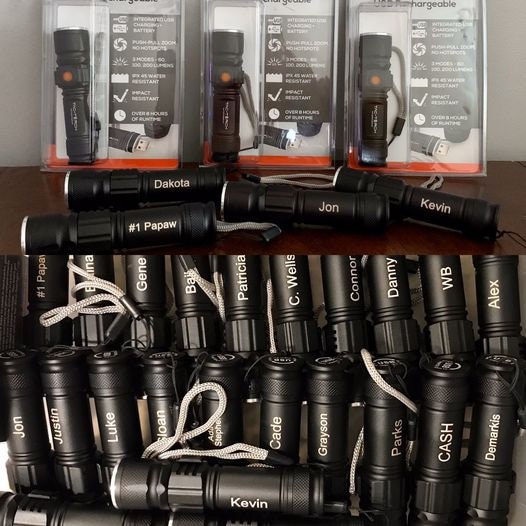 Multi Million Dollar Club -  Engraved USB Rechargeable Flashlight