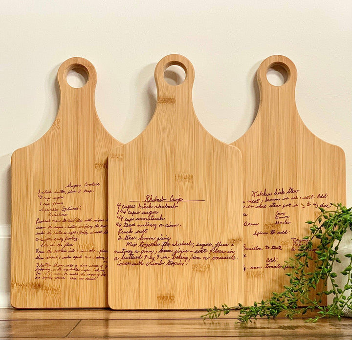 Personalized, Engraved Recipe Cutting Board