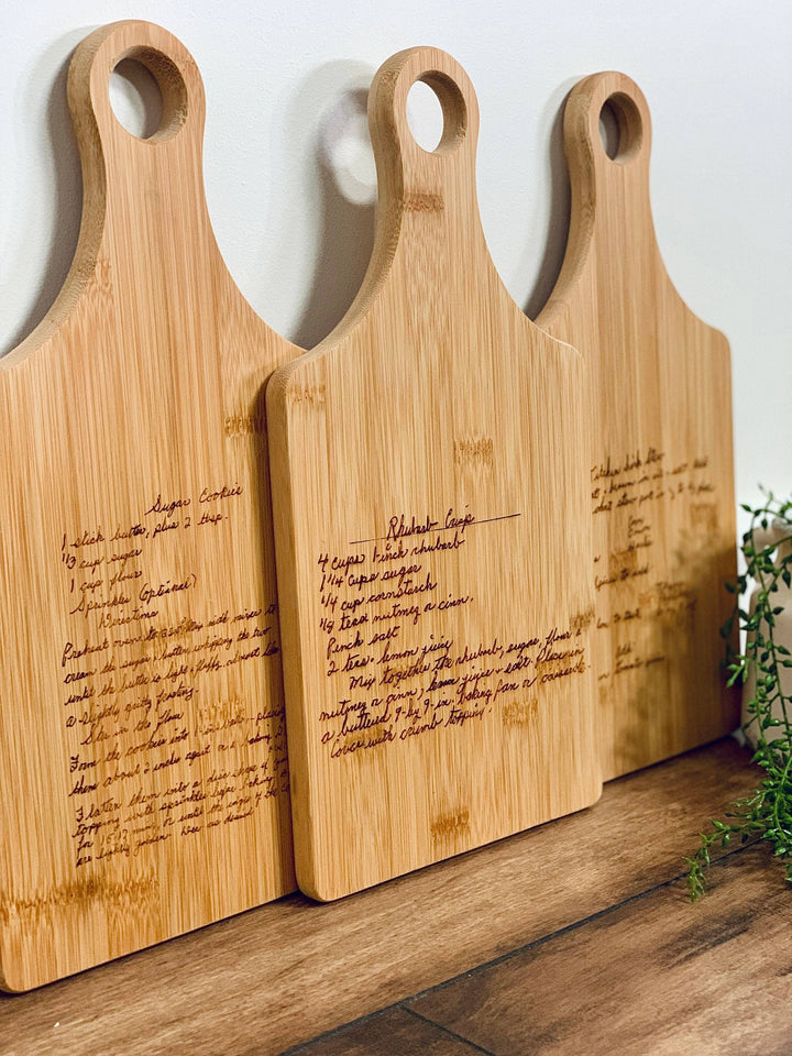 Personalized, Engraved Recipe Cutting Board