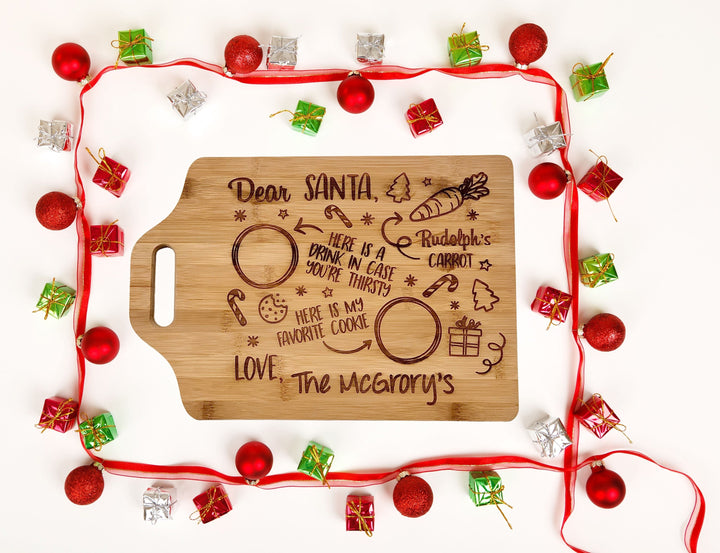 Personalized, Engraved "Dear Santa" Tray