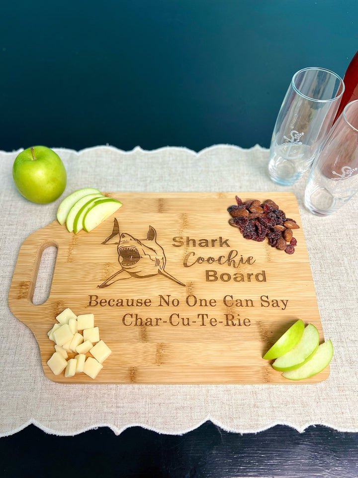 Personalized Engraved 13" x 9" Bamboo Cutting Board - Design your own!