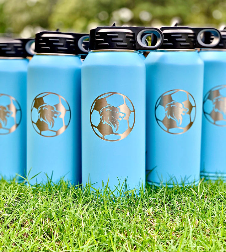 Personalized Soccer Water Bottle - 32 oz Polar Camel